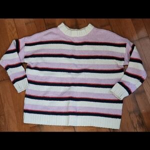 Aerie boxy striped sweater (SP)